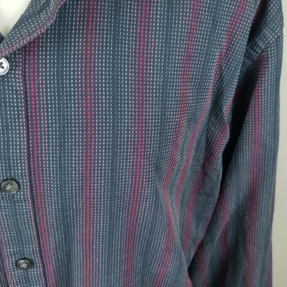 van heusen Button Up Mens dress shirt Size XL... 17 1/2-18 Casual Long Sleeve - Picture 3 of 13